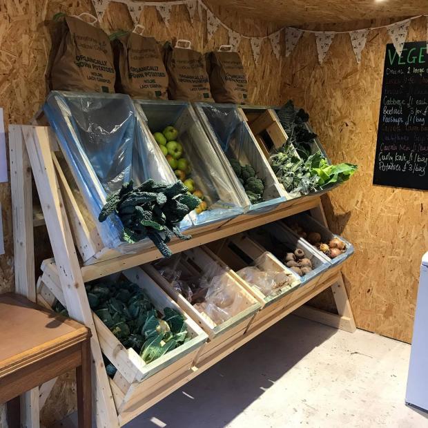 Hereford Times: Fruit and vegetables are also sold from the shop at Merrivale Farm, Little Birch 