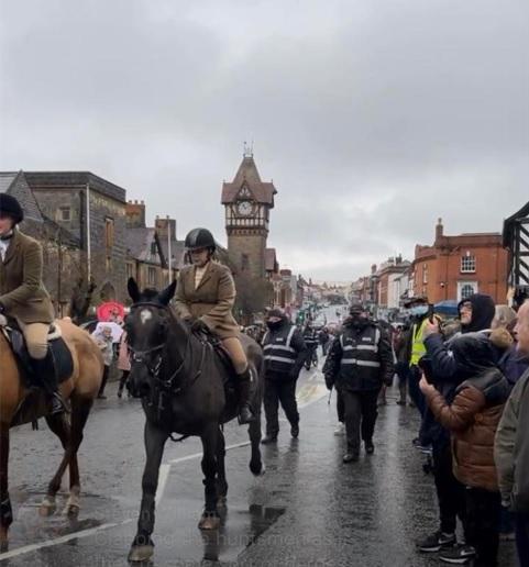 Hereford Times: Security guarded riders in Ledbury