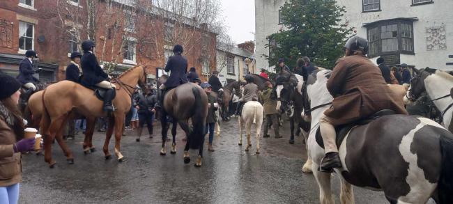 The Boxing Day hunt 2021 at Bromyard. Picture: Charlotte Moreau