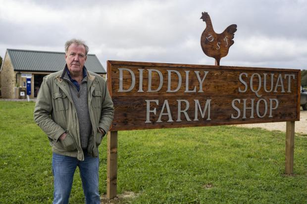 Hereford Times: Jeremy Clarkson outside Diddly Squat Farm Shop. Picture: PA Features Archive/Press Association Images