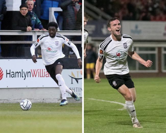Levi Andoh (left) and Dan Smith have returned to their respective clubs. Picture: Steve Niblett