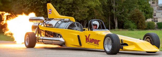 Hereford Times: The record-breaking Vampire jet car is a big spectacle 