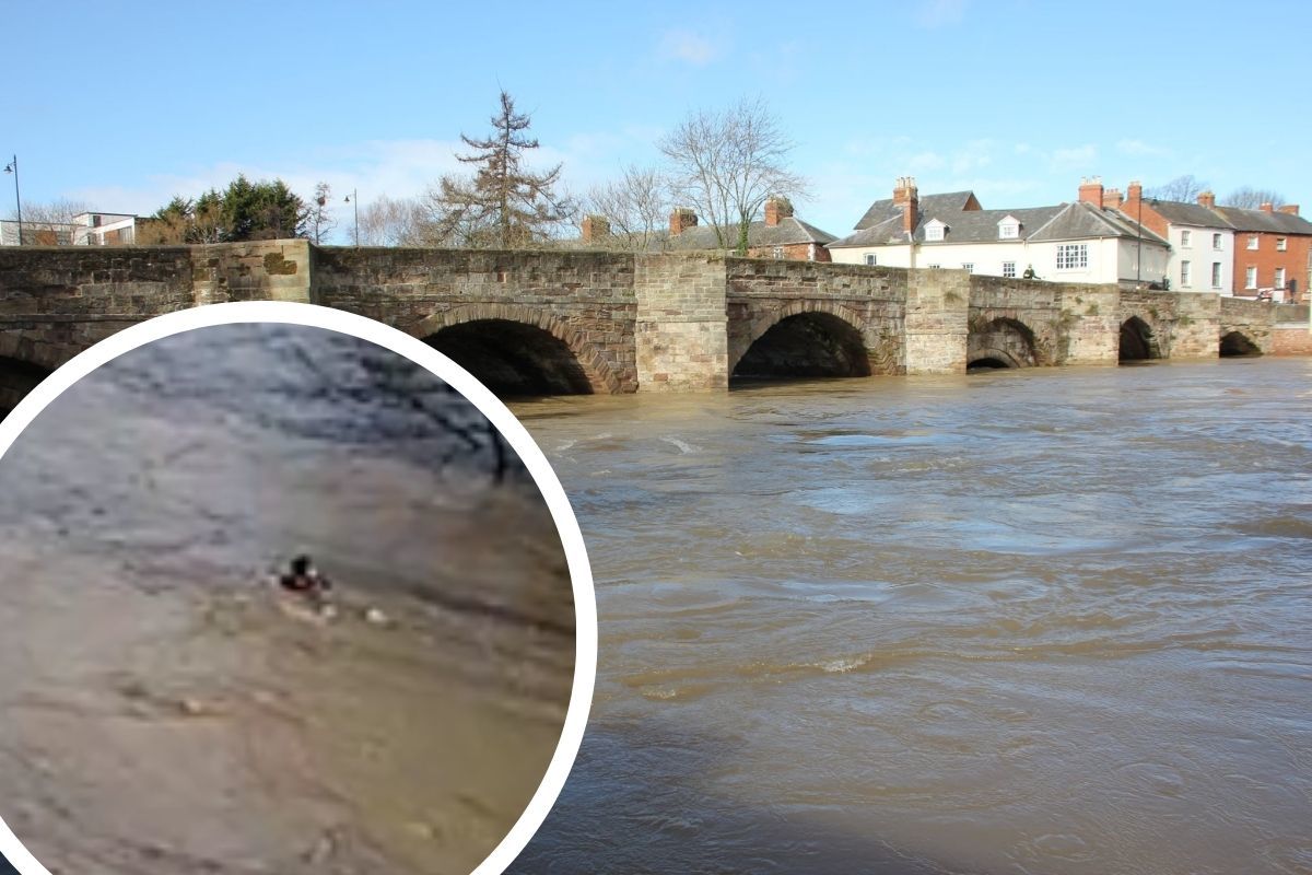 Madness as boy swims in swirling floodwaters in Hereford - Vimarsana News