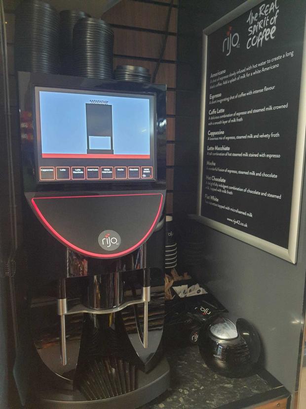 Hereford Times: There is also a coffee machine inside. 