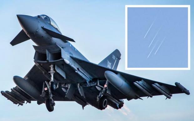 Hereford Times: Eurofighter Typhoons spotted over Herefordshire. 