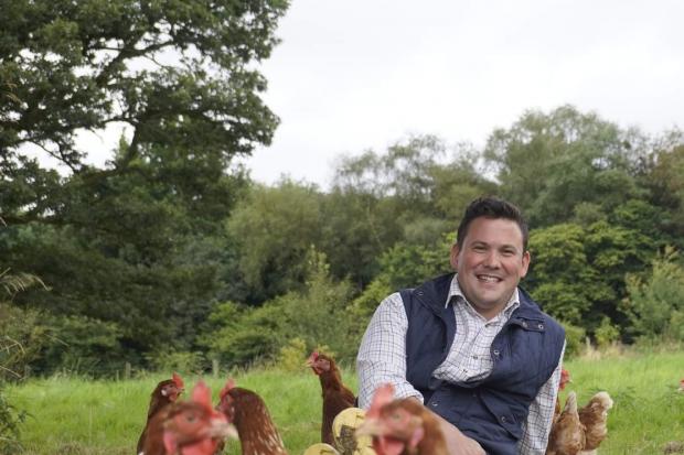 Tim Clarke, of Farmer Clarke’s Eggs, launched his brand in January