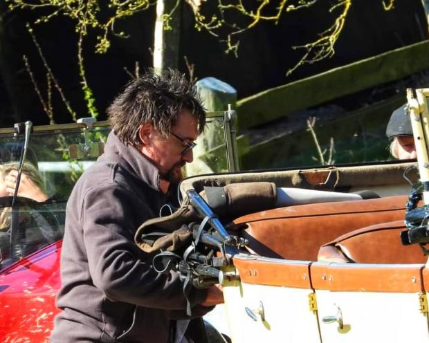 Hereford Times: The Grand Tour presenter Richard Hammond at the Vintage Sports-Car Club rally at How Caple Court, Herefordshire. Picture: Karen Lynch