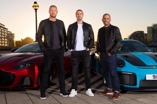Hereford Times: Top Gear presenters, from left, Freddie Flintoff, Paddy McGuinness and Chris Harris. Picture: BBC