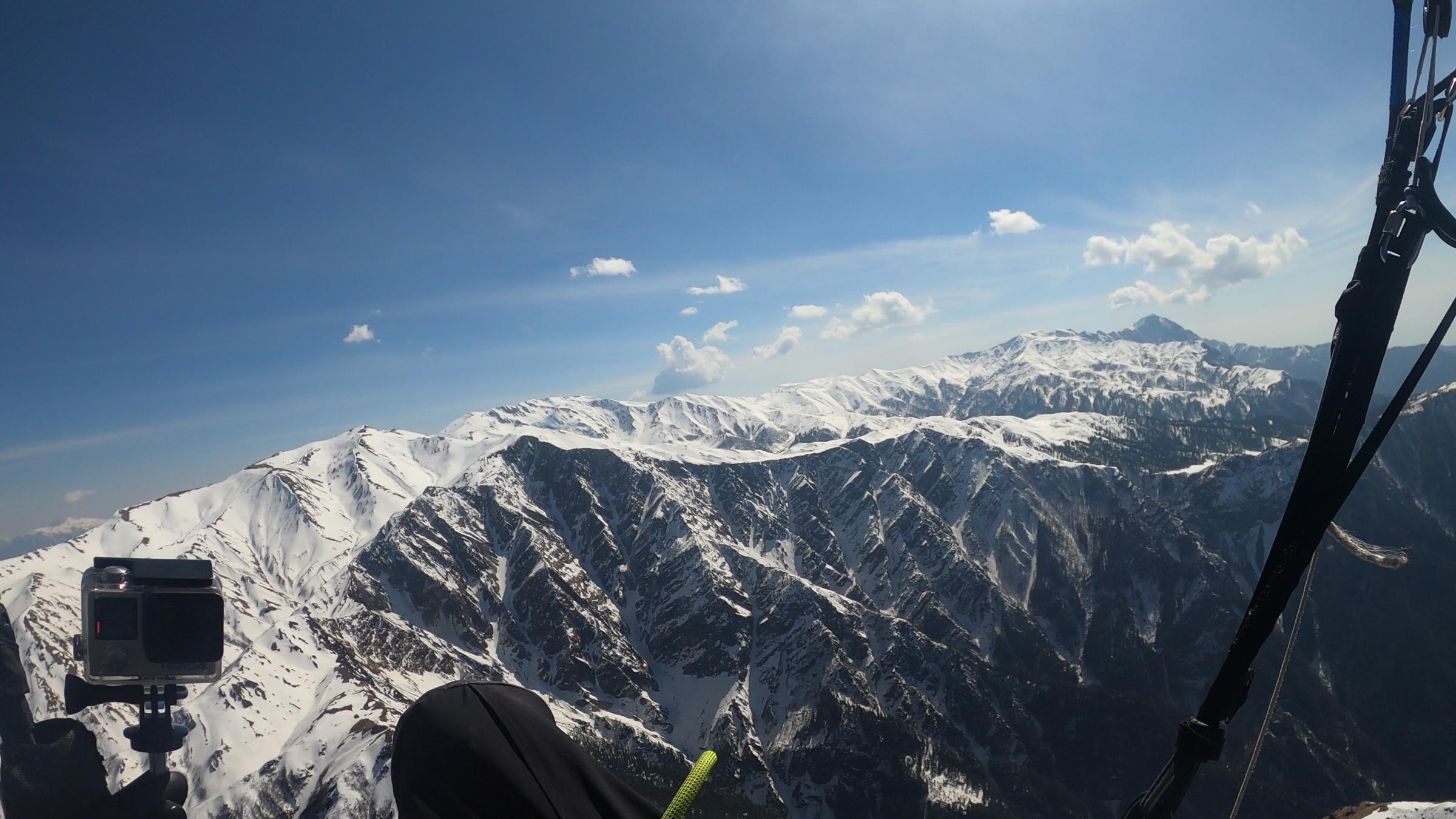 Paraglider Steven Mackintosh was flying over Nepals Himalayas