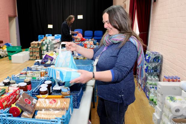 Hereford Times: Kathy Bland, from Leominster Food Bank, said it cannot meet the levels of need. Picture: Rob Davies