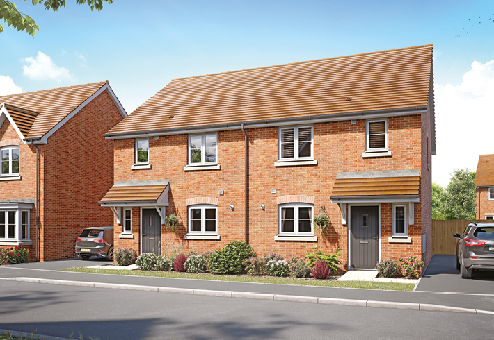 The new housing development on the outskirts of Holmer will be a mix of two, three and four-bed homes. Picture: Crest Nicholson