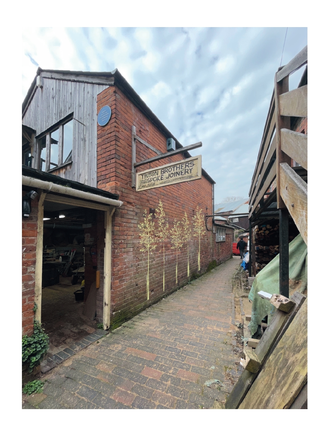 A mock-up view of how the alleyway past Tinton Brothers Joinery, Bromyard, could look. Picture: K4 Architects