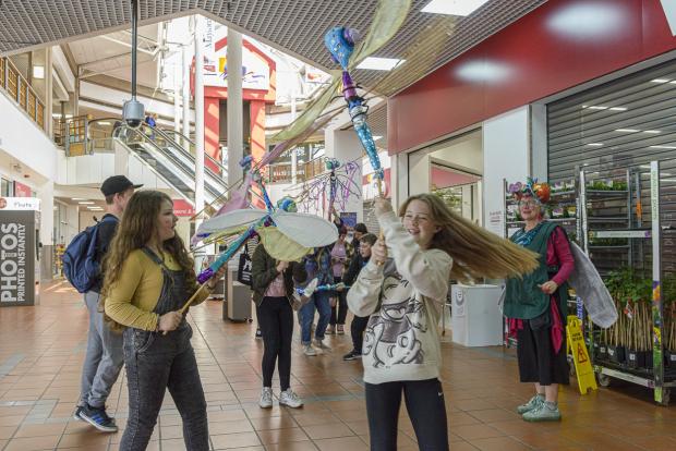 Hereford Times: Activity workshops were held at Maylord Orchards Shopping Centre