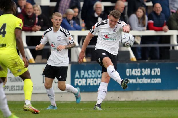 Hereford Times: Yan Klukowski is one of three players already contracted for next season. Picture: Steve Niblett