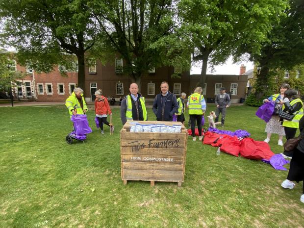 Hereford Times: Founders of Two Farmers crisps Mark Green and Sean Mason are invited the public to join them in a big litter pick