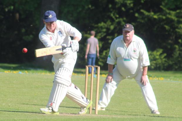 Kington seconds failed to chase down a target of 234-6 as Moccas went top of the Marches League Division Three. Picture: Stuart Townsend/Barcud-Coch Photography