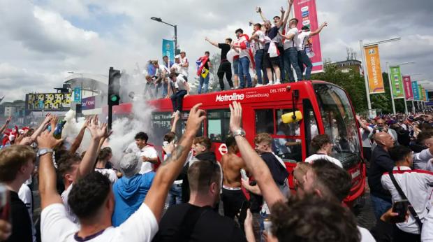Hereford Times: Plenty of fans caused disorder at Euro 2020 (PA)