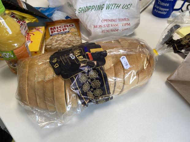 Hereford Times: Loaf of bread was included in the magic bag from Dino Market