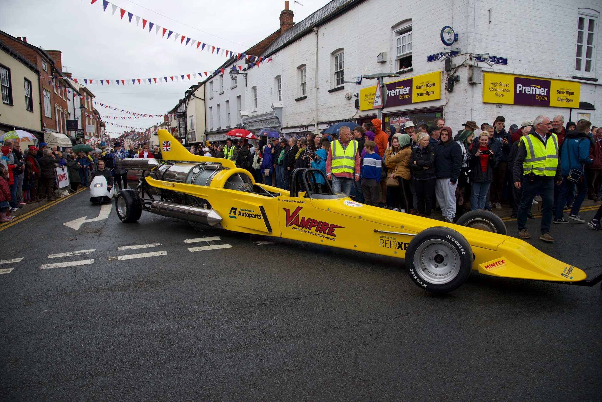 Bromyard Speed Festival 2022: The restored Vampire drafter, which almost killed Richard Hammond in 2006. Picture: Jane Hufton