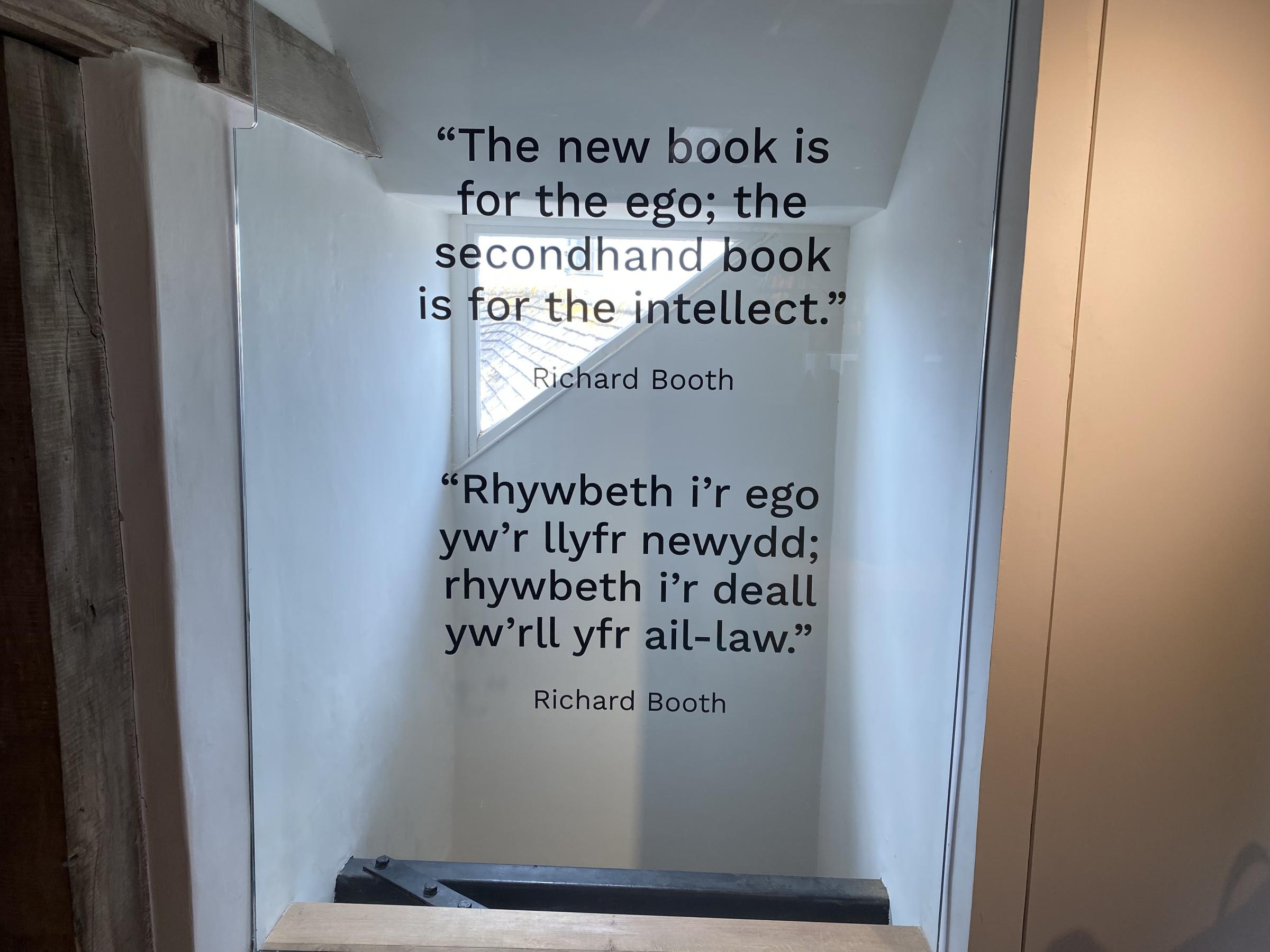 A quote from the castles ex-owner Richard Booth