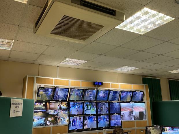 Hereford Times: CCTV control room in Hereford Picture: Hattie Young 