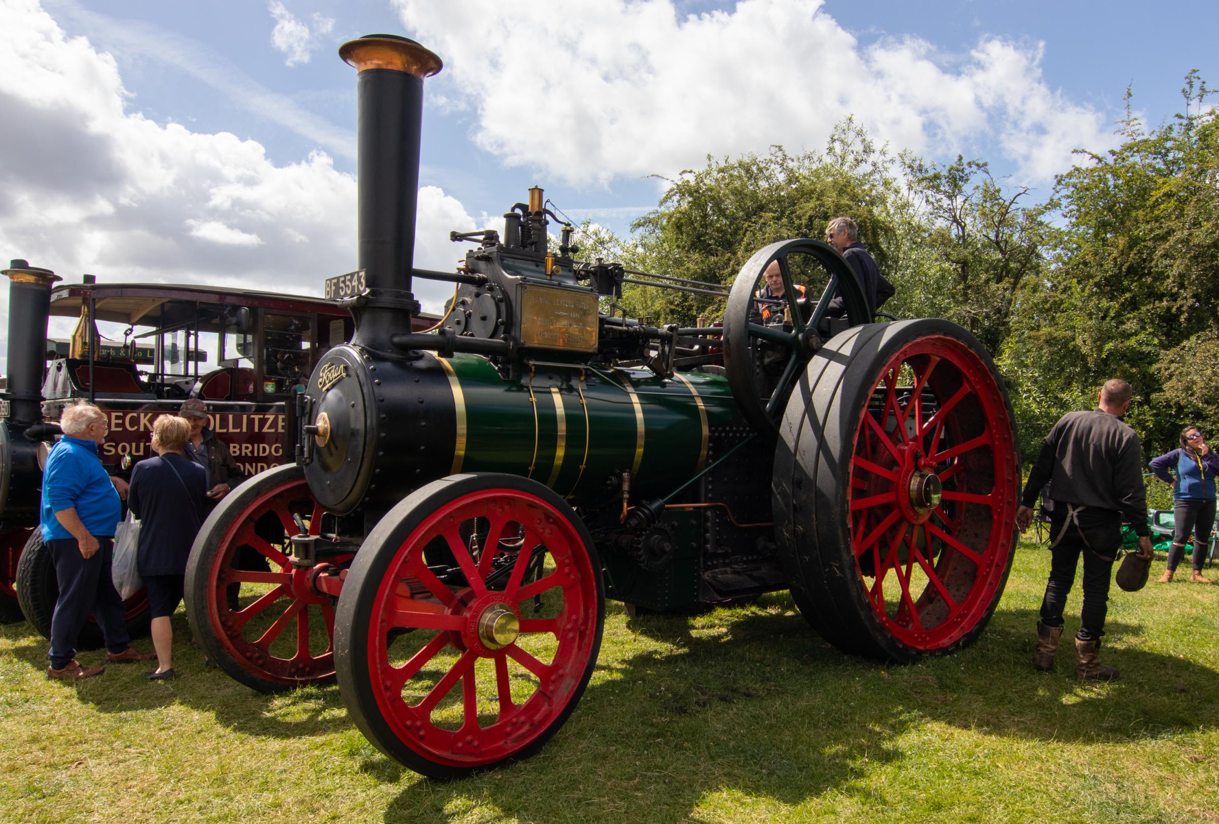 A Foden steam engine, built in 1907, on display at Bromyard Gala 2022. Picture: Sofie Smith
