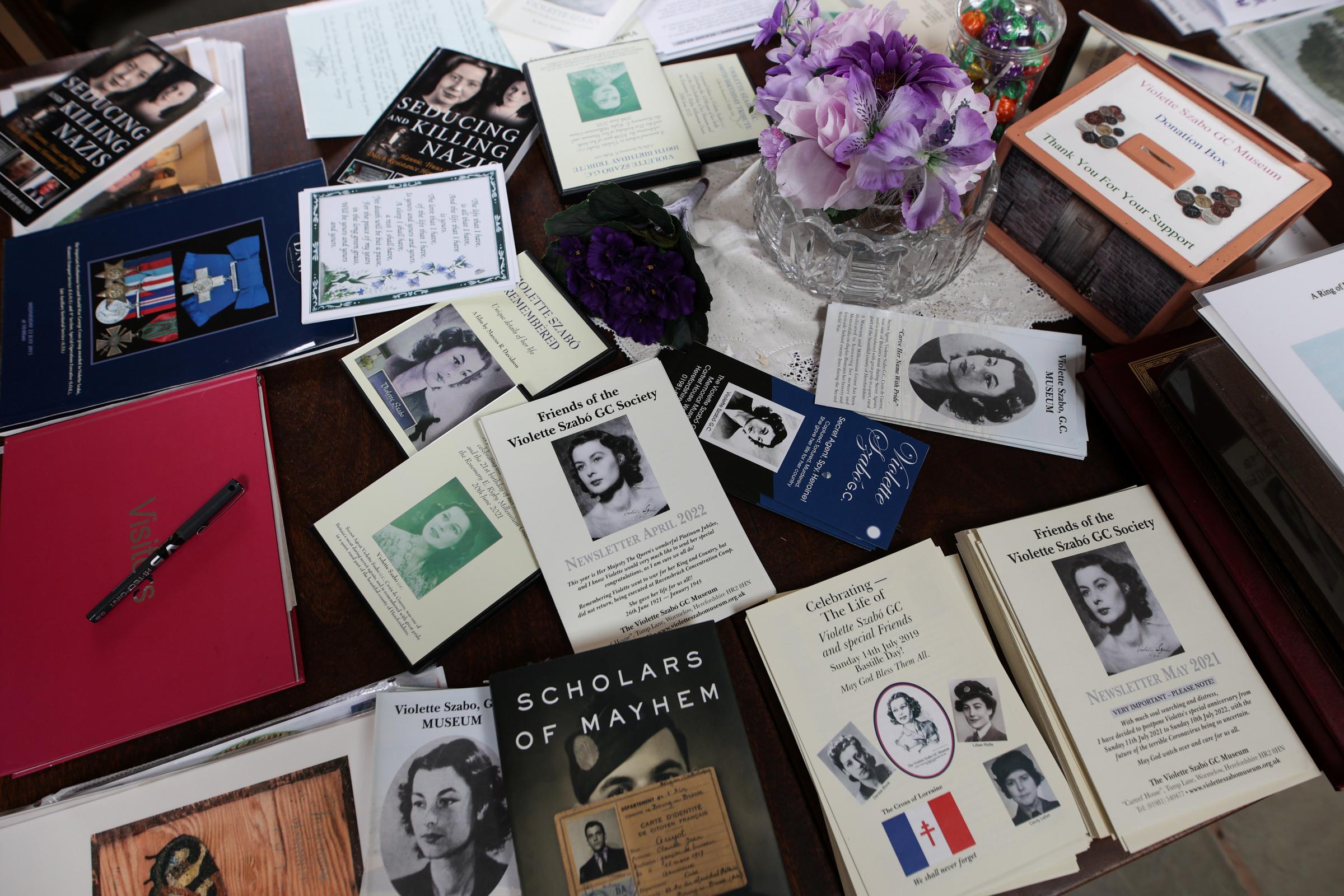 The Violette Szabo Museum opened its doors in June 2000 and was the brain child of Rosemary Rigby MBE. Rosemary is hoping to celebrate Violettes 100th this year as she couldnt do it last year due to the covid pandemic. Wormelow, Herefordshire. See