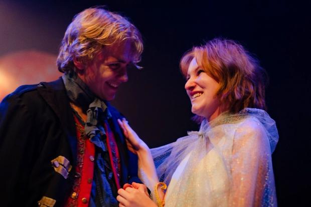 Hereford Times: Noah Shepherd as Ferdinand and Amy Sheridan as Miranda. Picture: Kie Cummings