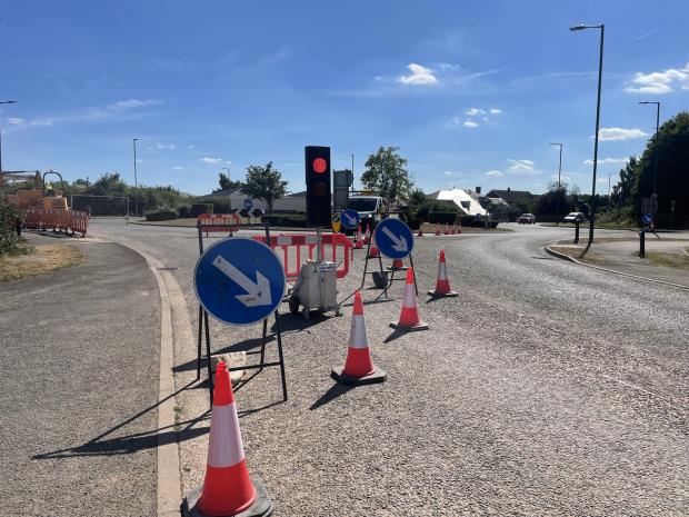 Hereford Times: The roadworks are expected to be there until September 2