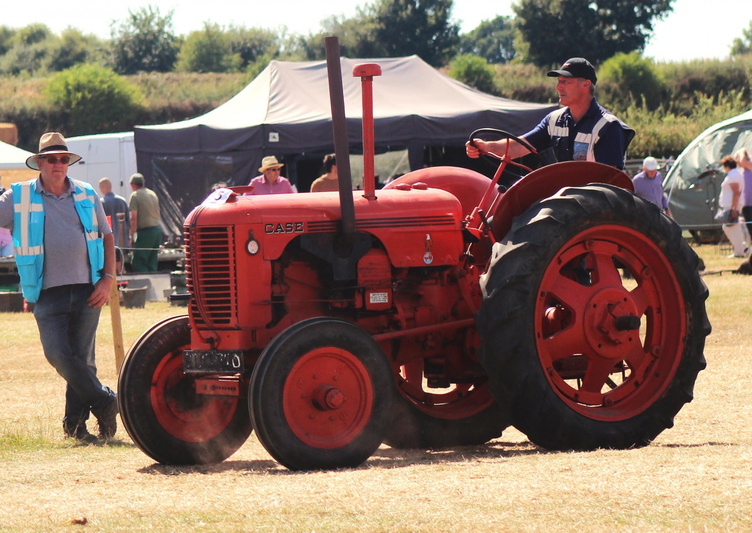 The Case DC4 owned by Nicola Edwards of Bucknell driven by Edward Price