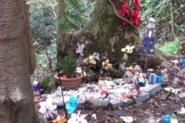 The Fairy Garden in Dog Hill Wood near Ledbury.   Picture courtesy of Angela Price