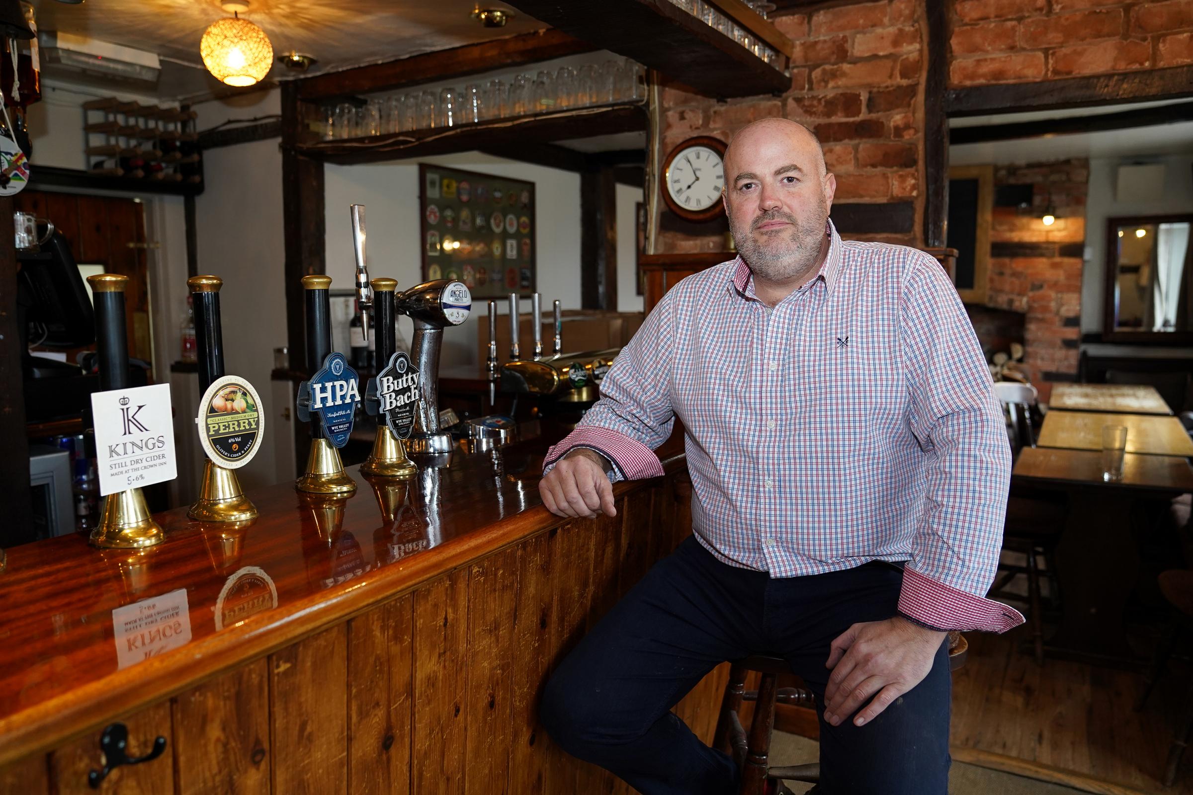 The landlord of The Crown Inn, Matt Slocombe. Picture: Rob Davies 