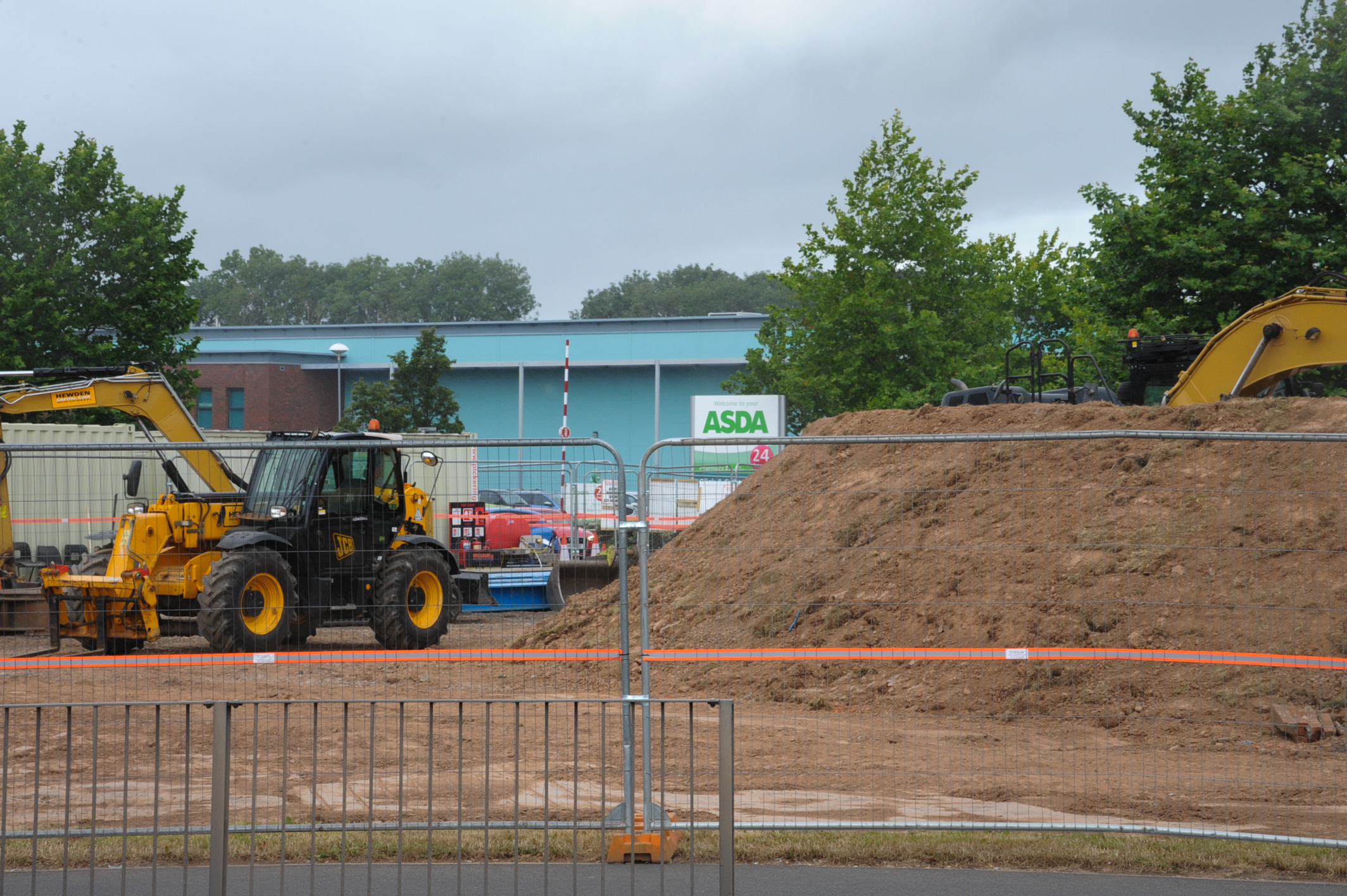 Building work started on Asdas Hereford petrol station in 2016 