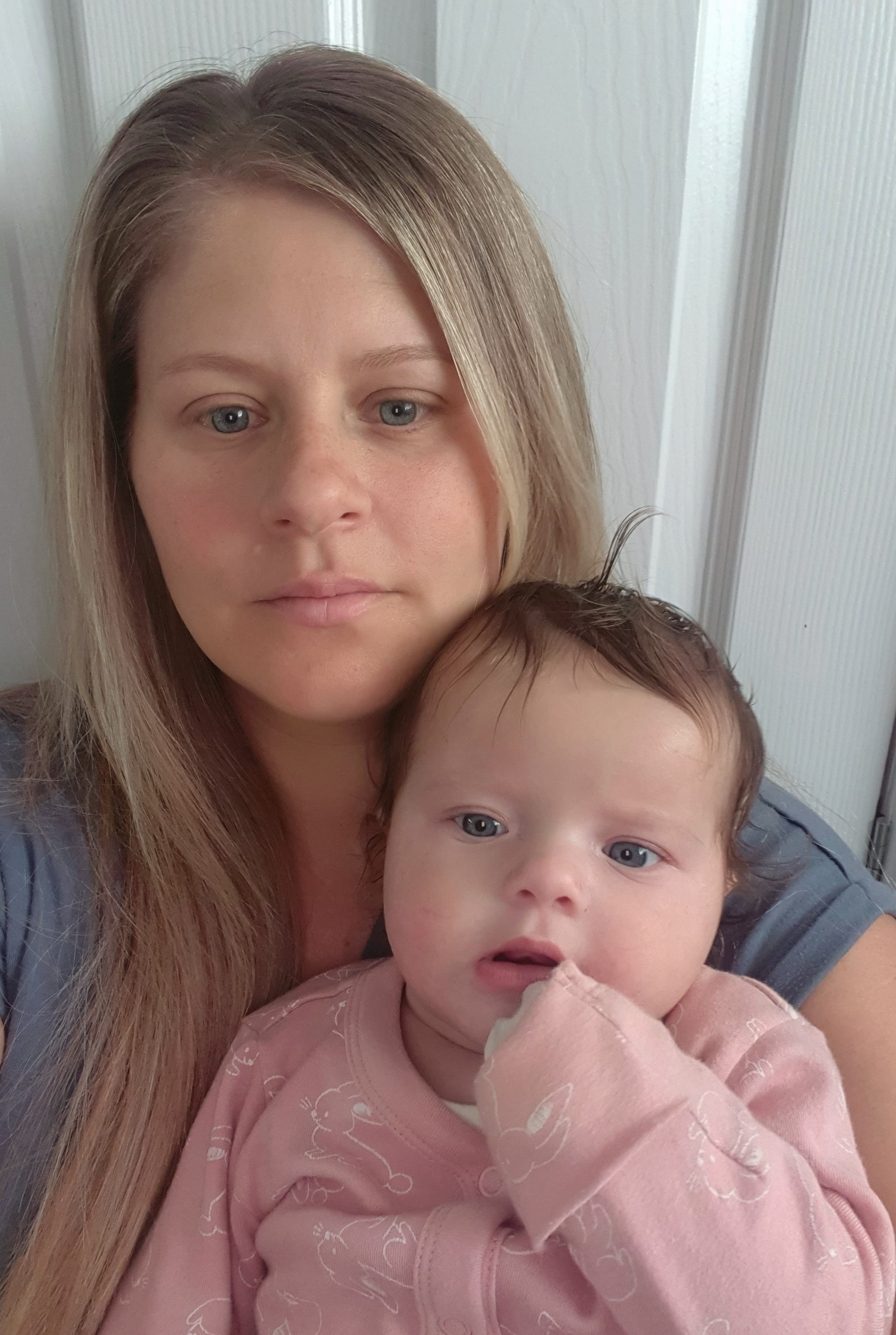 Donna Burton with her three-month old daughter Sydney. 