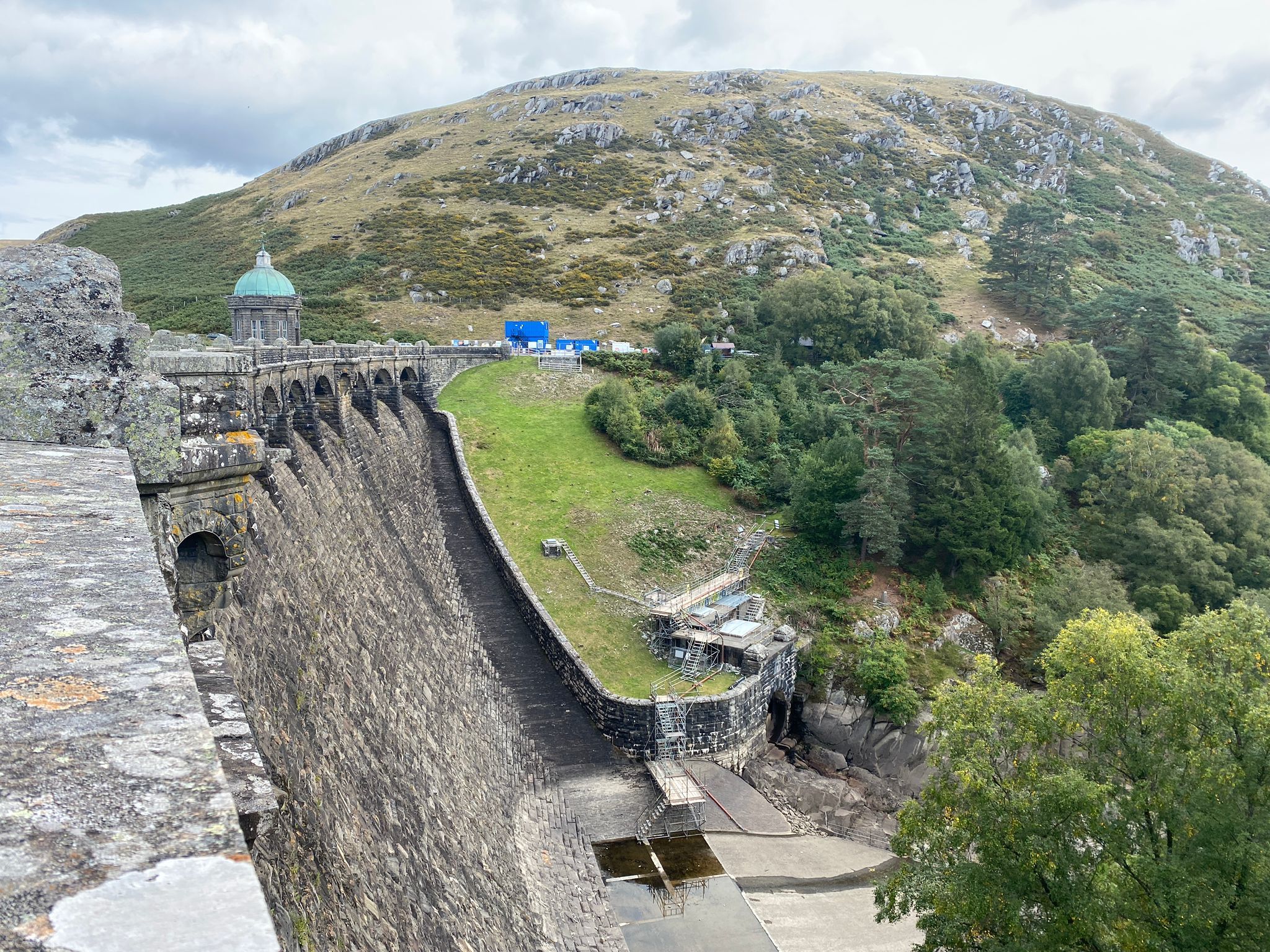 Craig Goch dam, in Elan Valley, in September