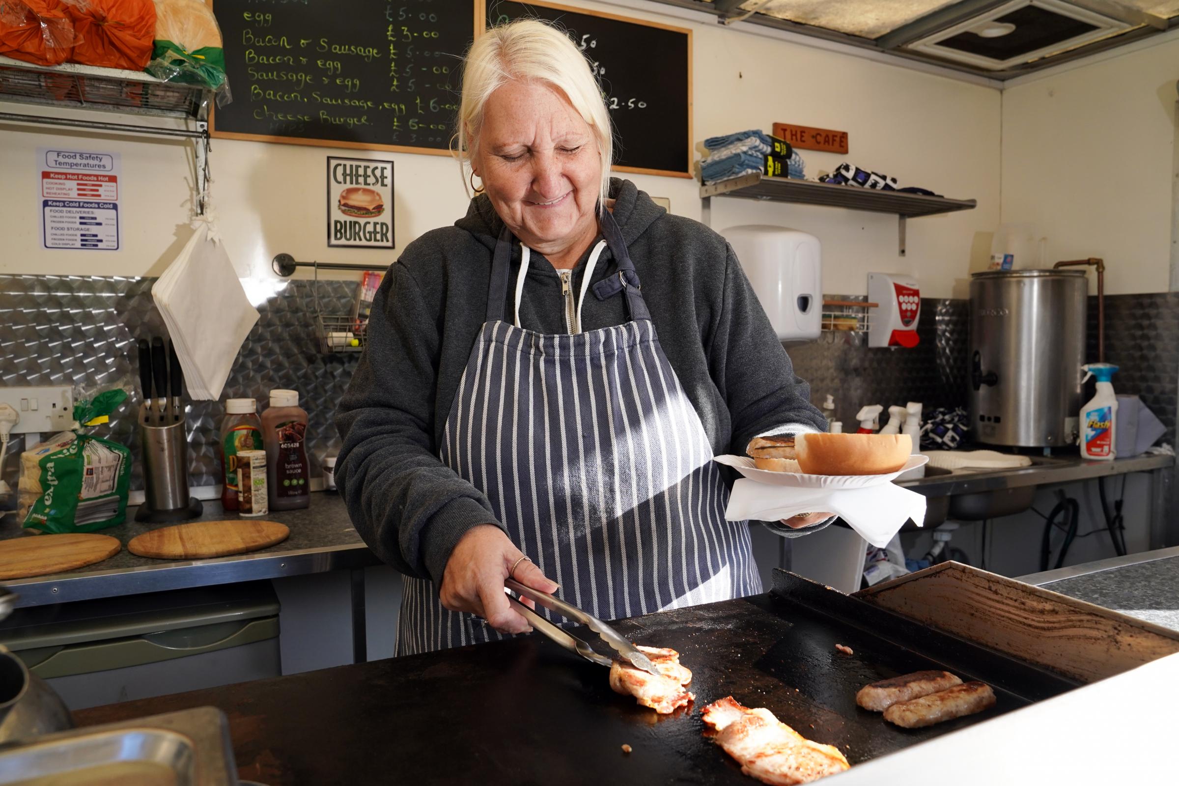 Catering van owner Joy Parkes is struggling to make ends meet due to the lack of business. Picture: Rob Davies