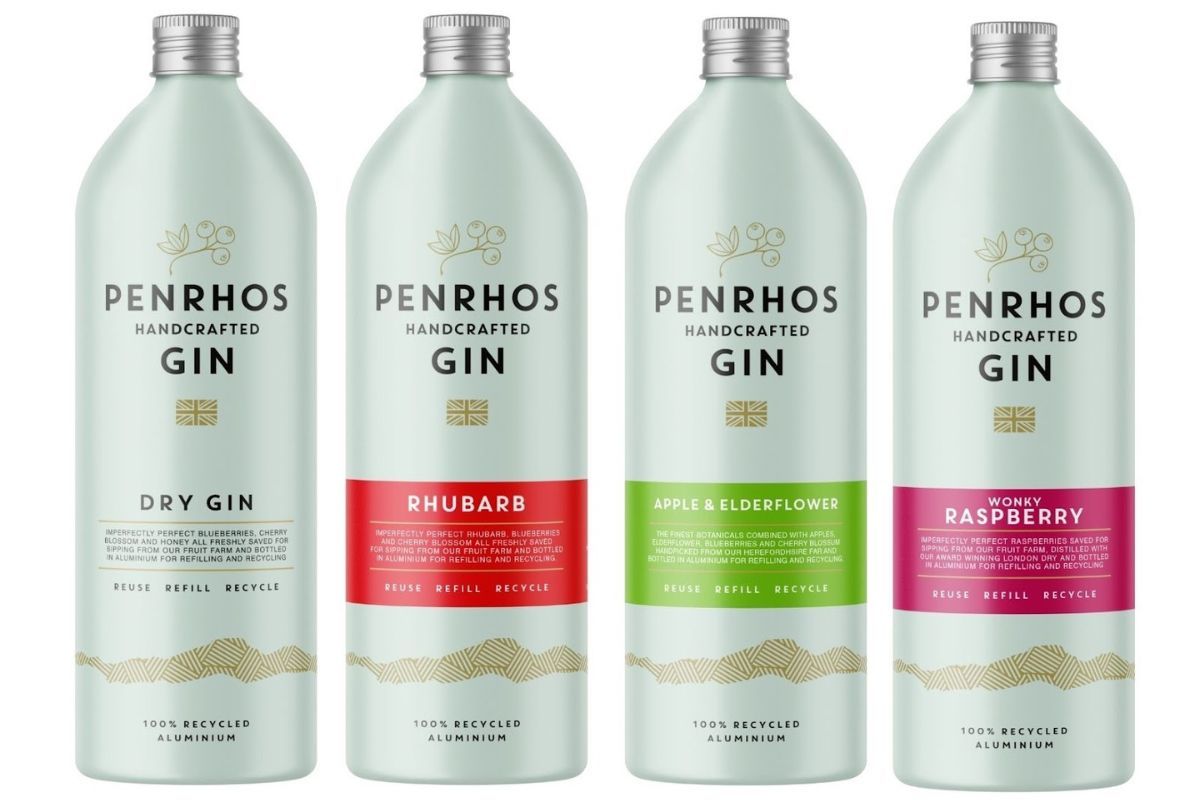 Penrhos Spirits new aluminium bottles