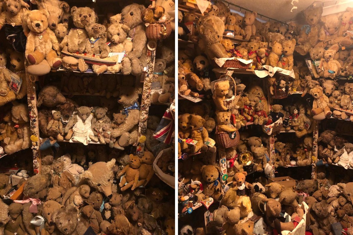 Susan Collards teddy bear collection