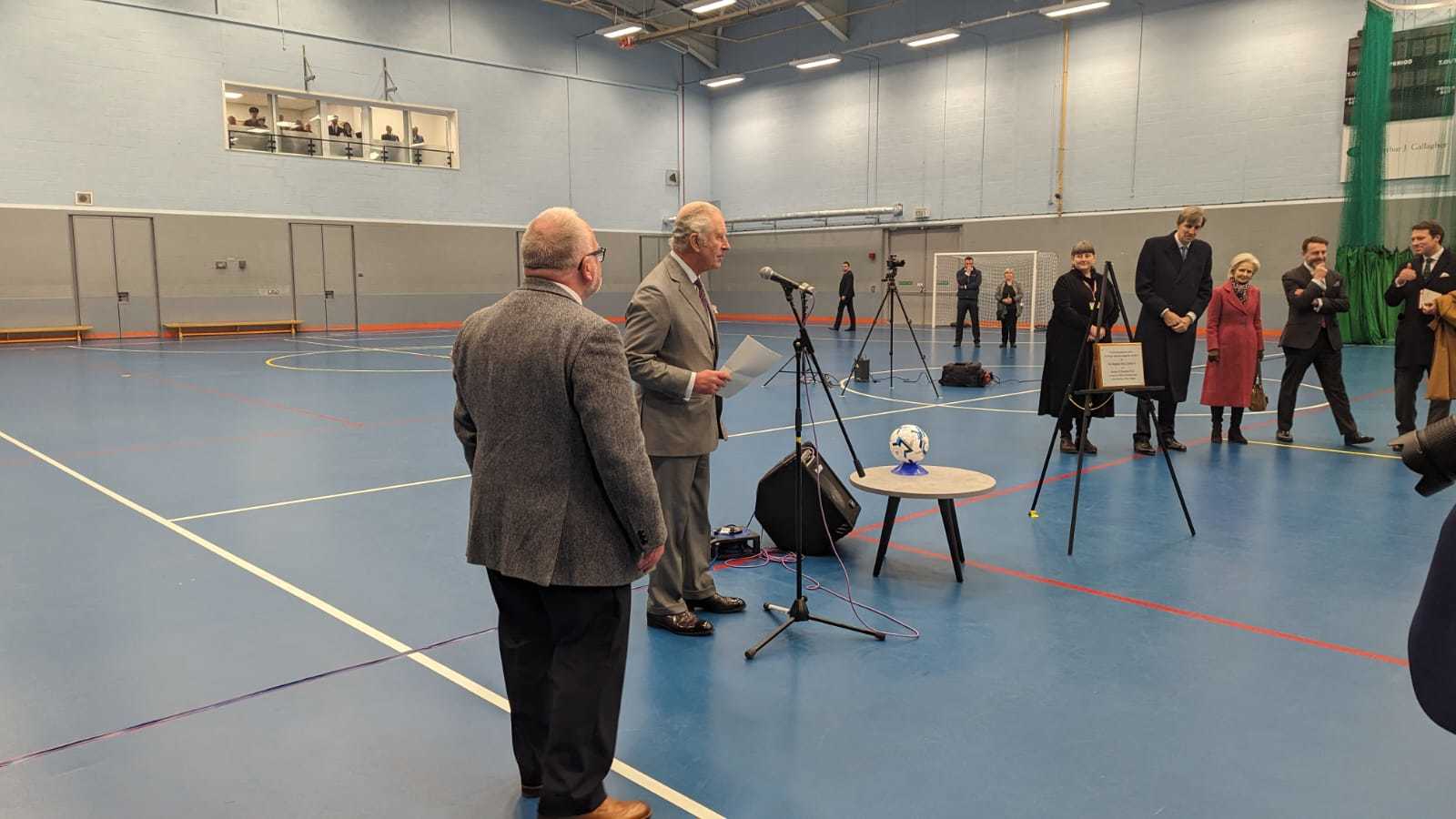 King Charles visited the RNC in Hereford. The King delivered a speech to students and staff