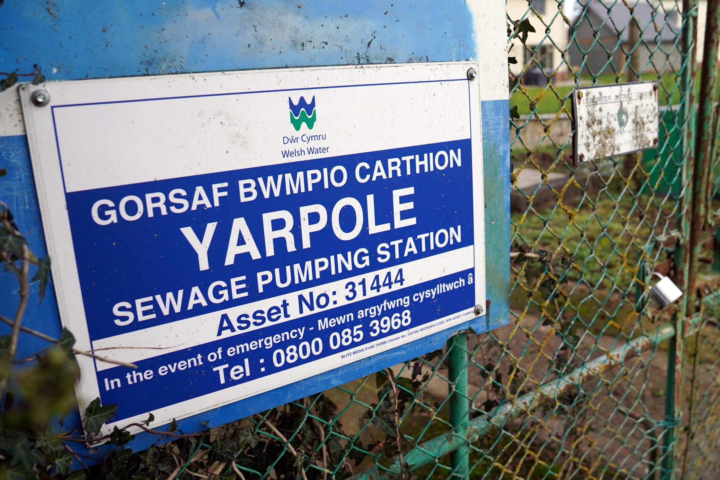 Yarpole sewage pumping station.. Picture: Rob Davies