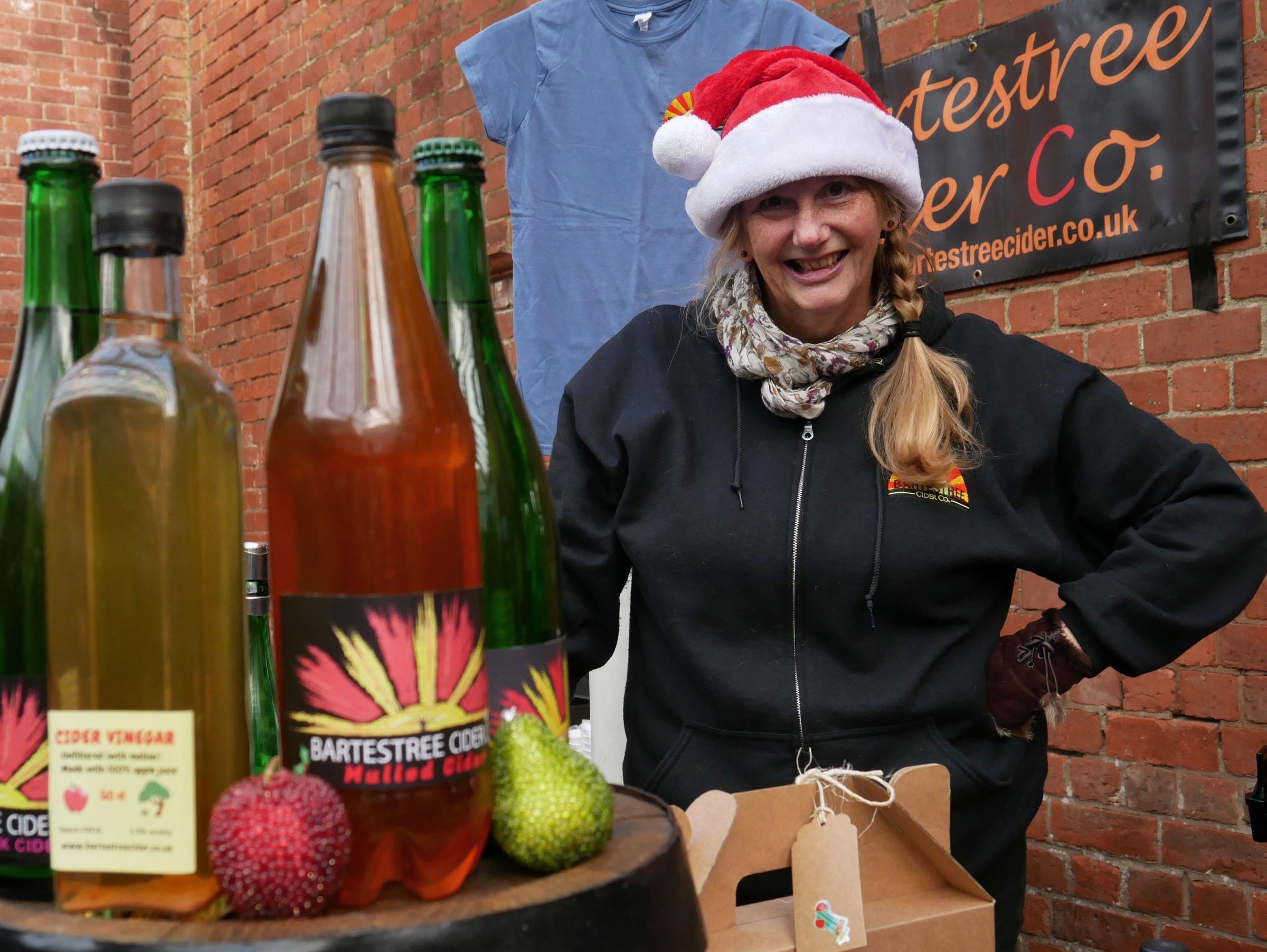 Bartestree Cider was just one of the dozens of producers at Kington Winter Food Festival. Picture: Andy Compton