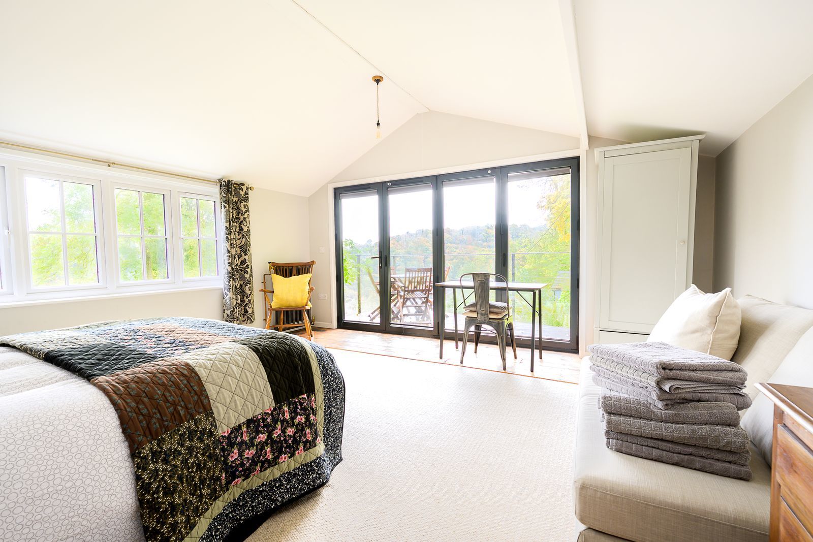 The master bedroom has its own balcony. Picture: Hamilton Stiller Estate Agents/Zoopla