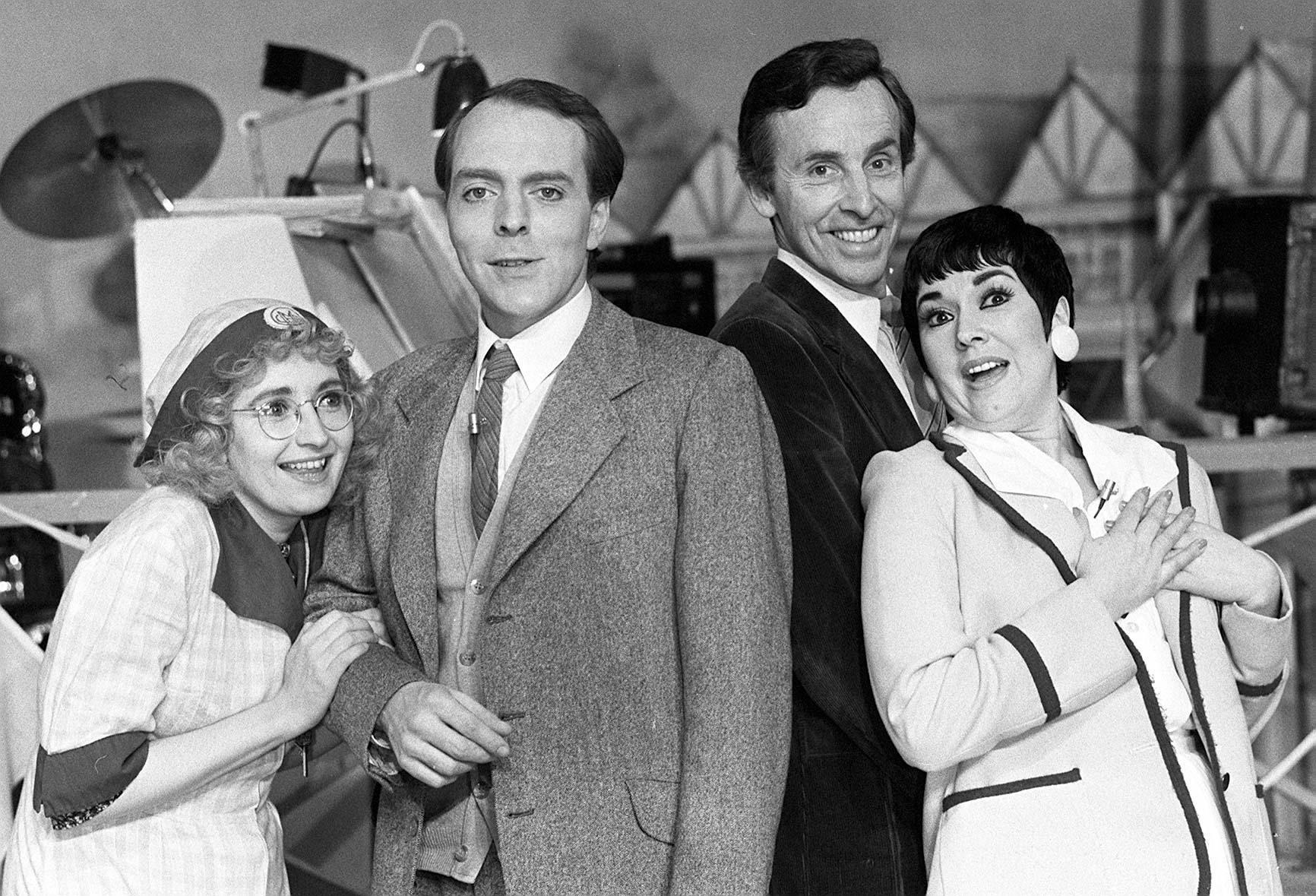 File photo dated 12/3/1984 of (left to right) Su Pollard, Simon Cadell, Michael Knowles and Ruth Madoc, from the BBC 1 comedy Hi-de-Hi 