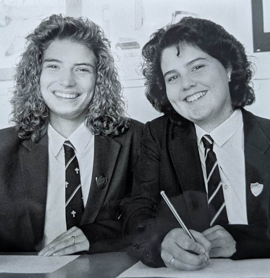 Whitecross 1989: young artists Claire Devereux and Amanda Sproston