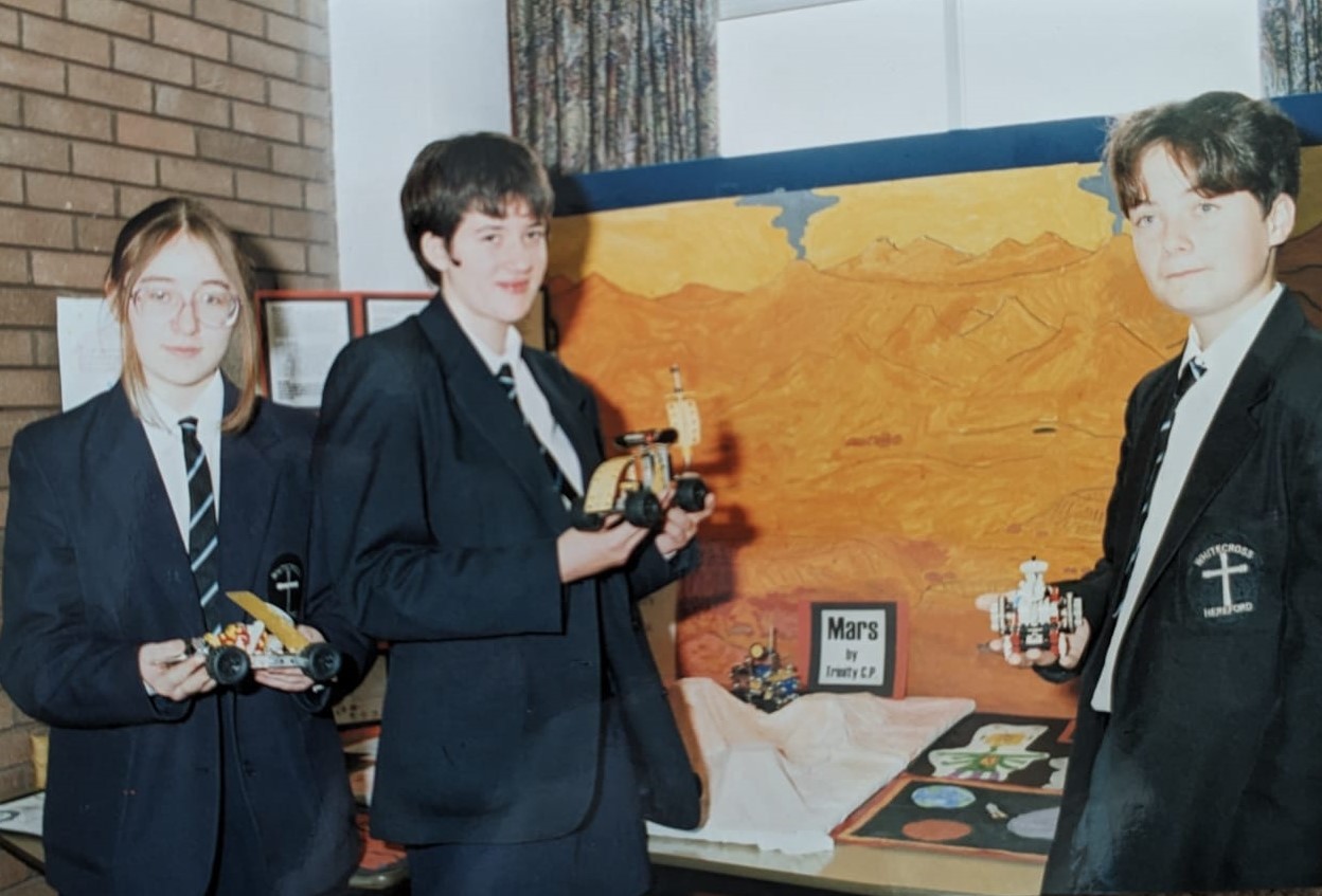 Whitecross 1997: Mars project. Jessica Foulkes, Michelle Morgan, Ben Boswell