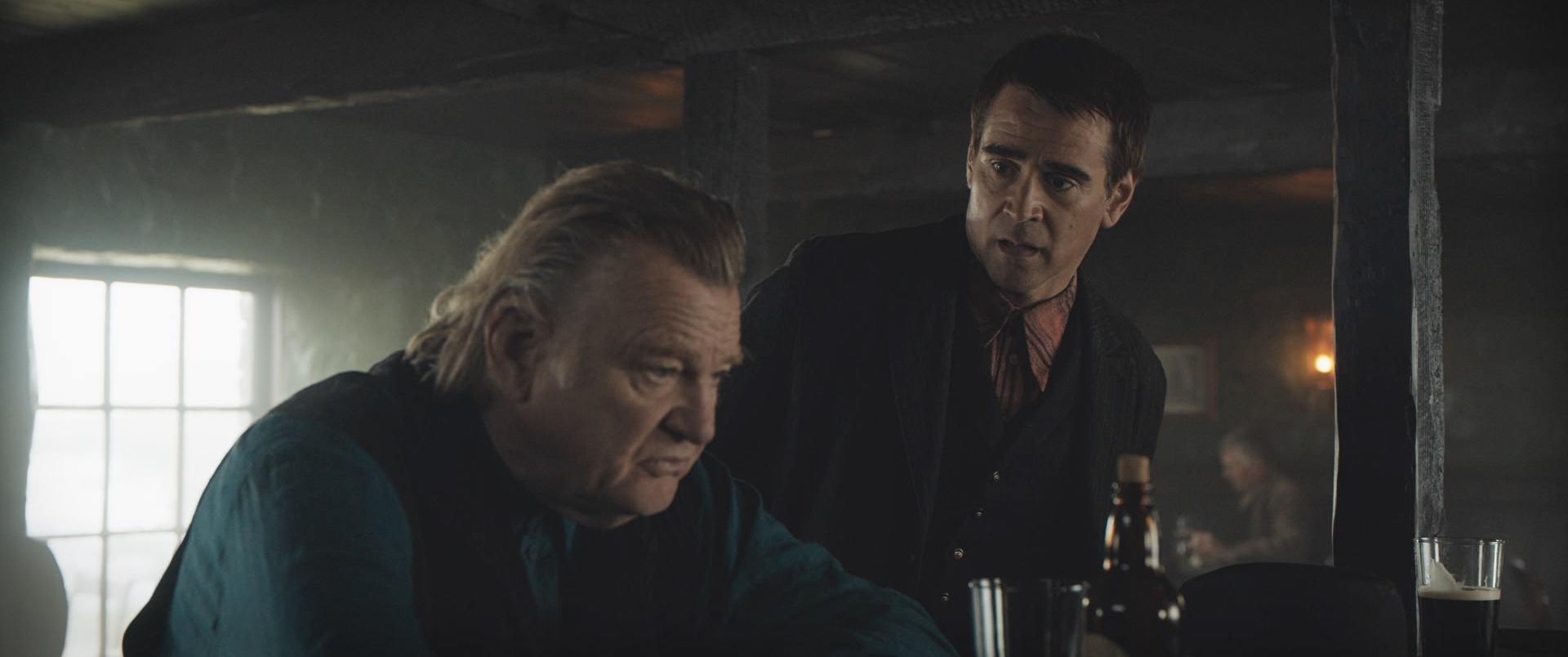 Brendan Gleeson and Colin Farrell in The Banshees of Innisherrin, nominated for nine Oscars . © 2022 20th Century Studios All Rights Reserved.