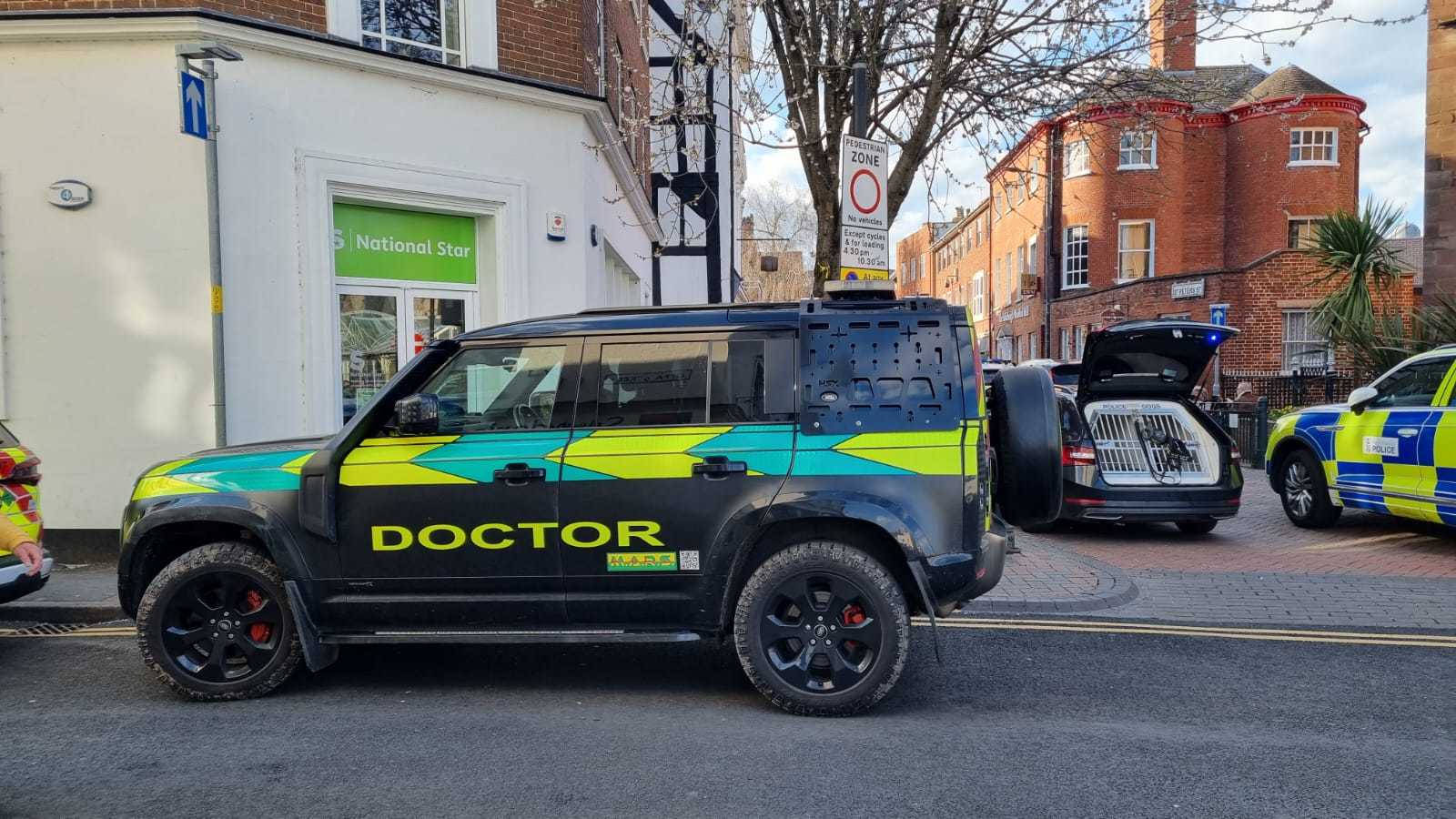 Doctors and paramedics were called to Hereford High Town. Picture: Paul Rogers