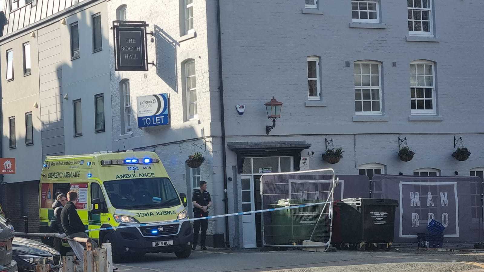 East Street, Hereford, was closed off. Picture: Paul Rogers
