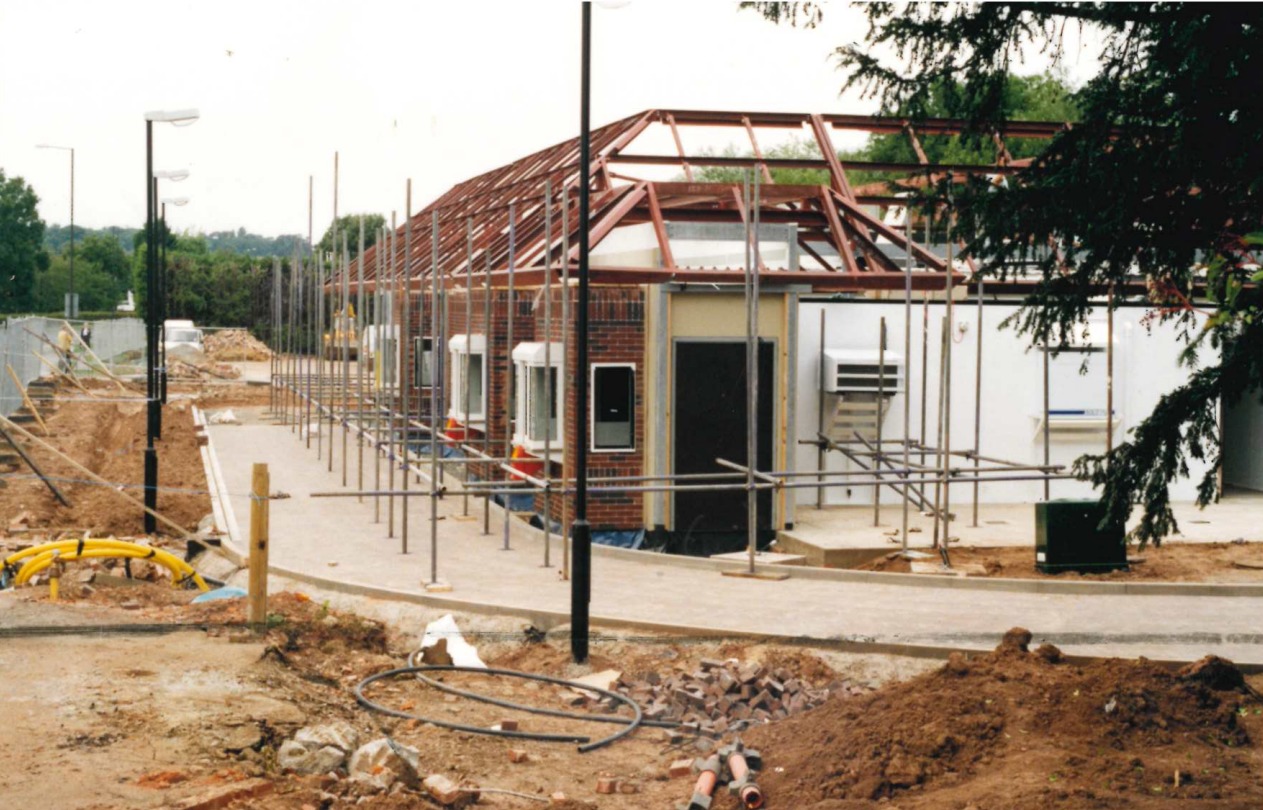 Belmont McDonalds under construction in Hereford, 1999