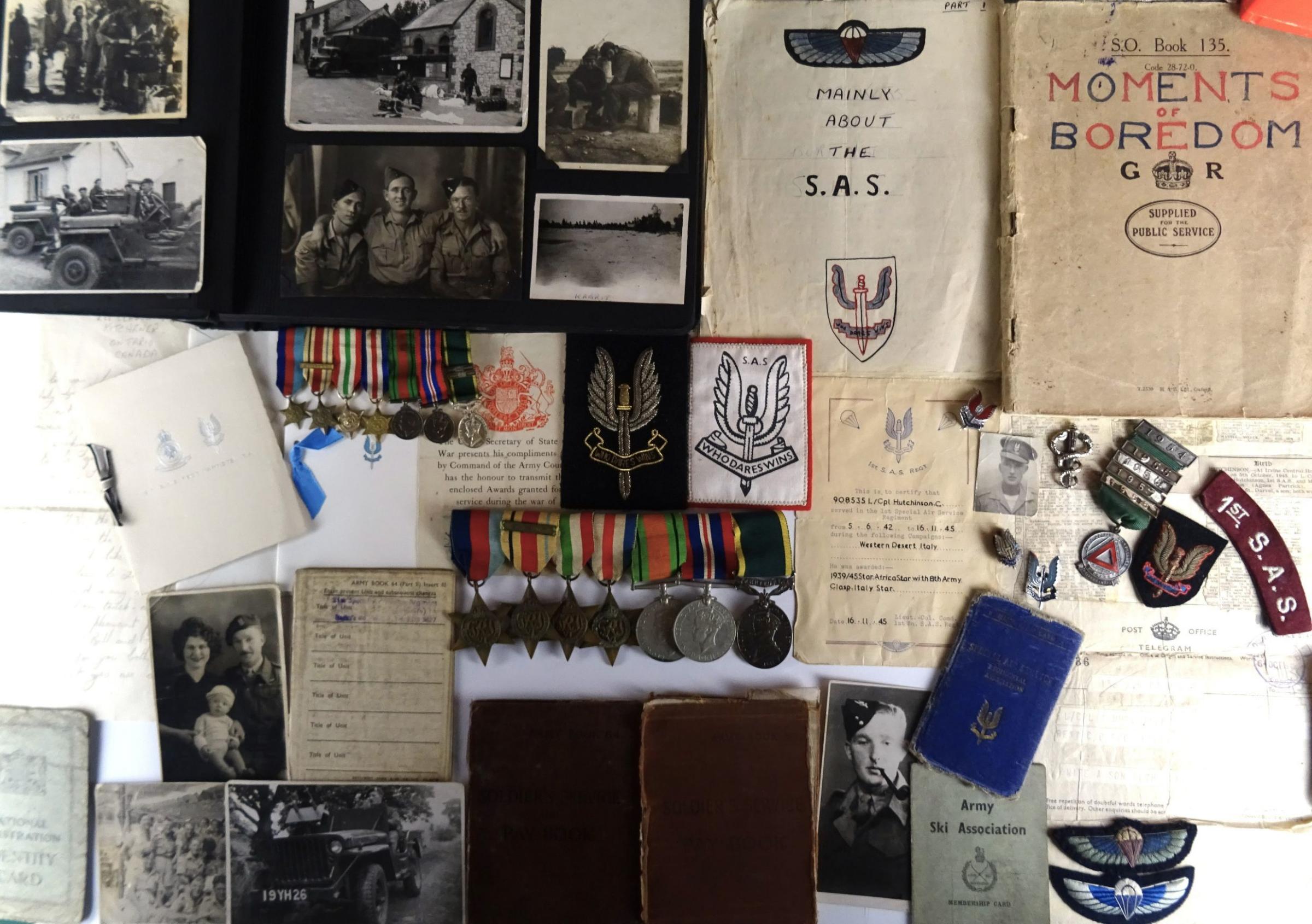 A unique SAS archive will be sold by War & Son, specialist military antique dealers in Leominster